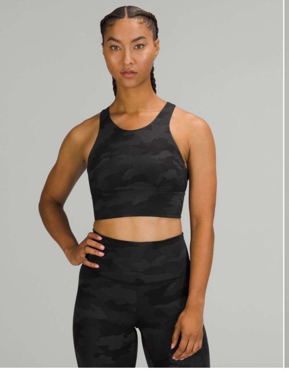 Lululemon Wunder Train Longline Sports Bra Crop Top C/D Cup size 12